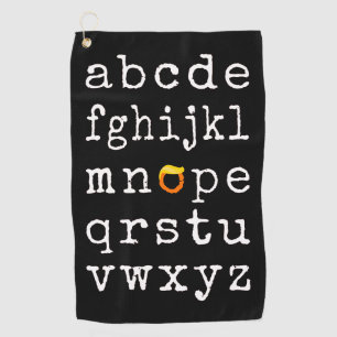 Serviette De Golf Alphabet anti-Trump - Nope V