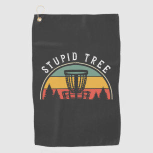 Serviette De Golf Amusant Disc Golf Lover Stupid Tree