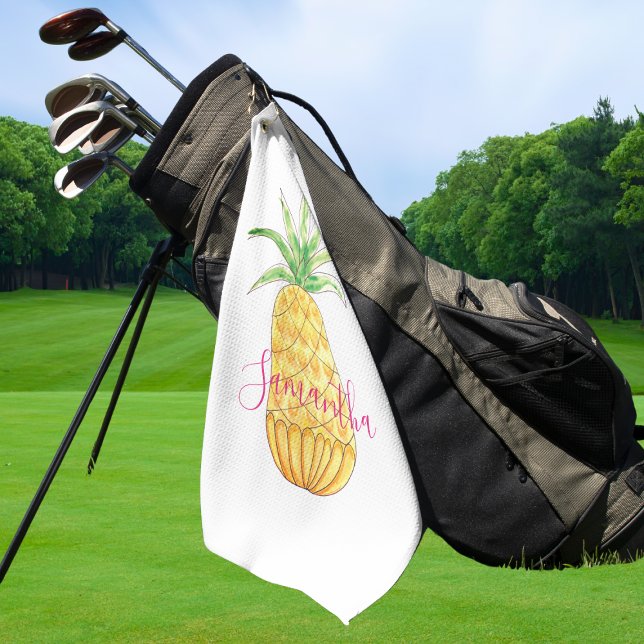 Serviette De Golf Ananas personnalisé (Créateur téléchargé)