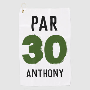 Serviette De Golf Anniversaire Golfer Funny 30e heureux fils Par