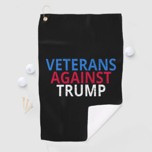 Serviette De Golf Anti-Trump - Les vétérans contre Trump