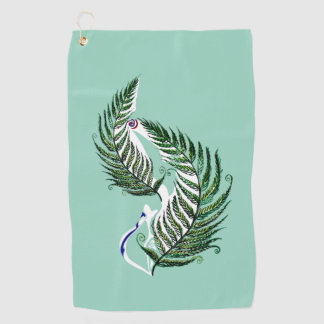 Serviette de golf Aotearoa NZ motif fougère de Nou