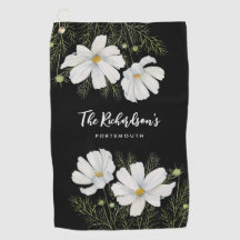 Aquarelle Blanc Cosmos Fleurs Peinture Botanique