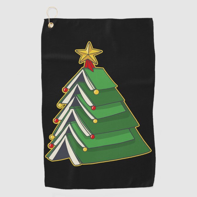 Serviette De Golf Arbre de Noël de la réservation IV (Devant)