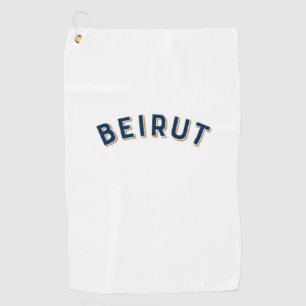 Serviette De Golf Arc Vintage de Beyrouth, Liban
