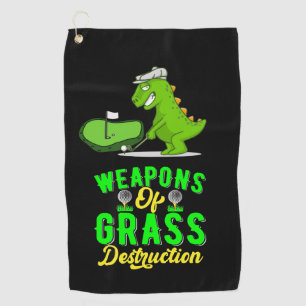 Serviette De Golf Arme de golf de destruction de l'herbe avec Dinosa