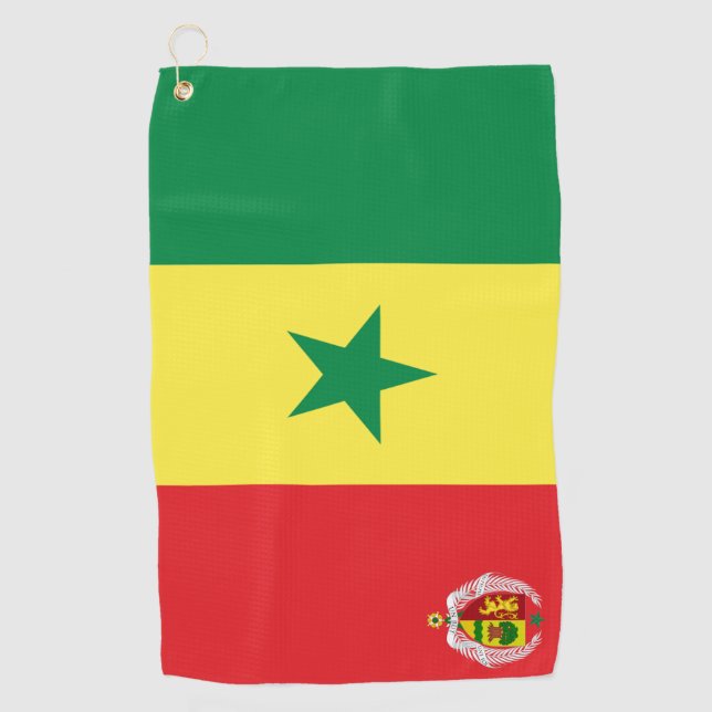 Serviette De Golf Armoiries du Sénégal (Devant)