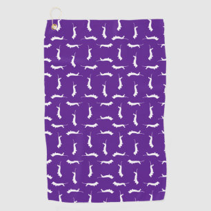 Serviette De Golf Art de chien de saucisse de motif d'impression de