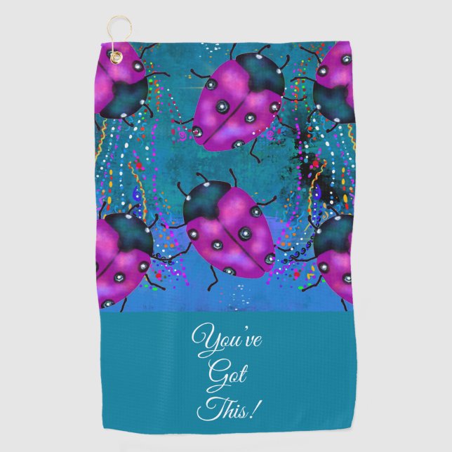 SERVIETTE DE GOLF ART LADYBUG (Devant)