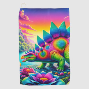 Serviette De Golf Art Stegosaurus