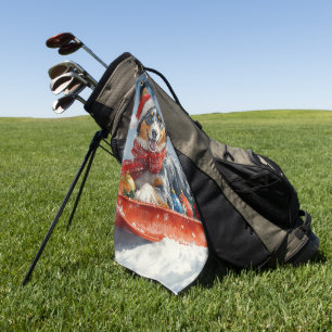 Serviette De Golf Australian Kelpie en traîneau Laissez tomber la ne