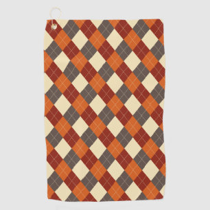 Serviette De Golf Automne/Automne En vichy motif