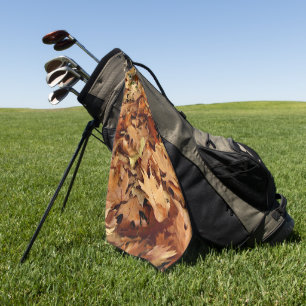 Serviette De Golf automne, feuilles sèches