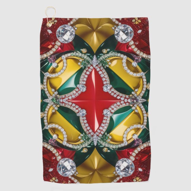 Serviette de golf aux couleurs de Los Angeles (Devant)