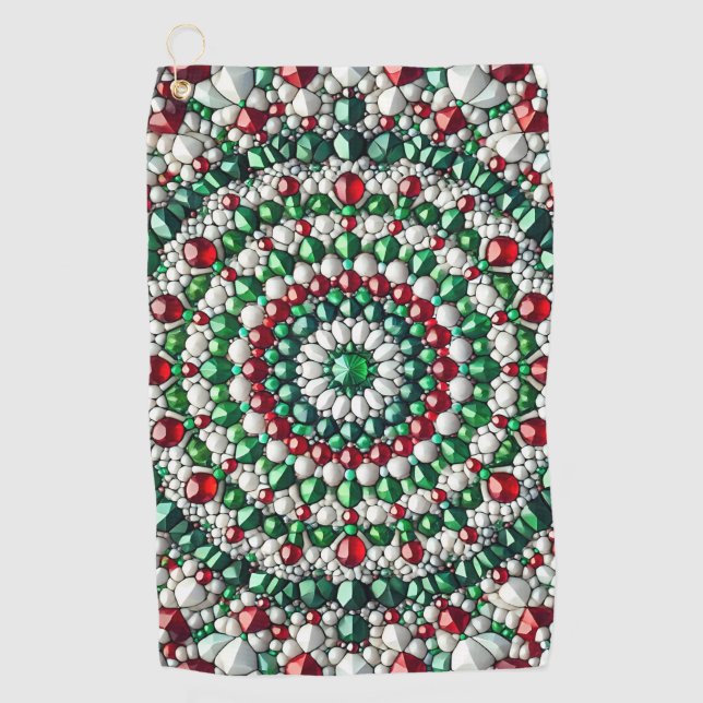 Serviette de golf aux couleurs italiennes (Devant)