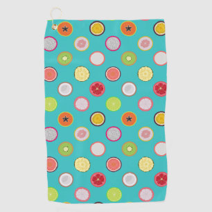 Serviette de golf aux fruits tropicaux