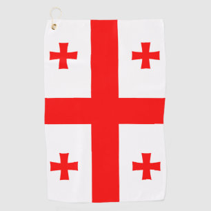 Serviette de golf avec drapeau de Géorgie