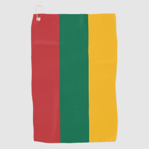 Serviette de golf avec drapeau de Lituanie