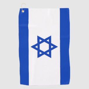 Serviette de golf avec drapeau d'Israël