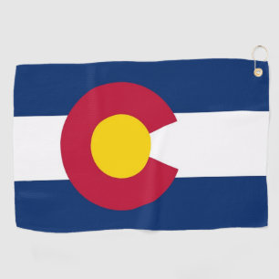Serviette de golf avec drapeau du Colorado, États-