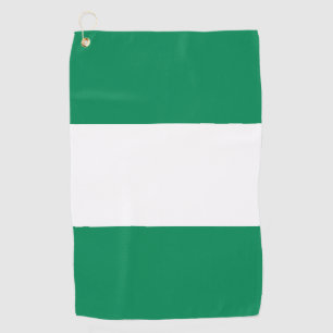 Serviette de golf avec drapeau du Nigeria