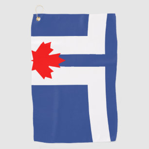 Serviette de golf avec le drapeau de Toronto, Cana