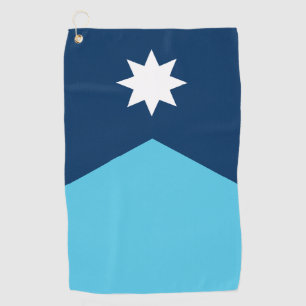 Serviette de golf avec le drapeau du Minnesota, Ét