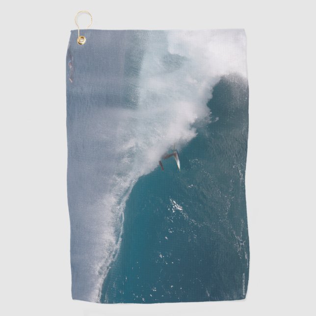 Serviette de golf avec surf (Devant)
