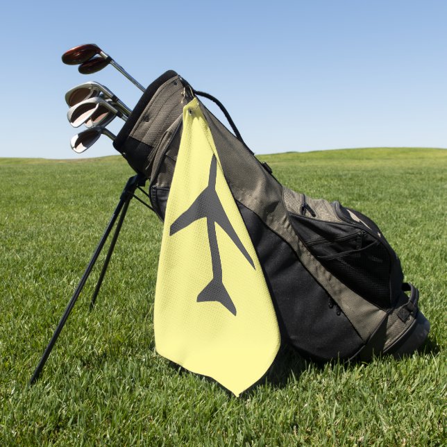 Serviette De Golf Avion pilote de plan gris Funky Aviation (Vert)