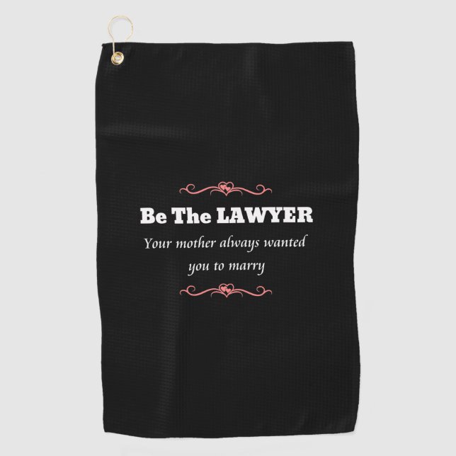 Serviette De Golf Avocate de la Faculté de droit - Diplôme (Devant)