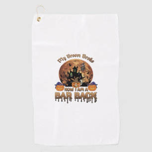 Serviette De Golf Balai Brisé Bar Retour Maison Hantée Halloween Sor