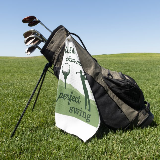 Serviette De Golf Balles propres Clair esprit Parfait Swing Amusant (Vert)
