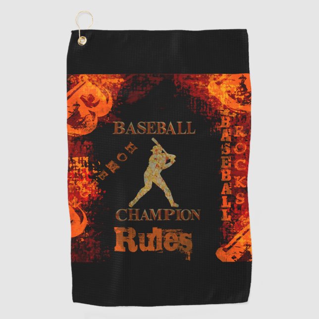 Serviette De Golf Baseball (Devant)