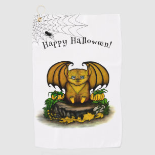 Serviette De Golf Bat d'Halloween mignonne