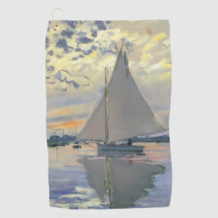 Serviette De Golf Bateau à voile de Monet Impressionnisme français C