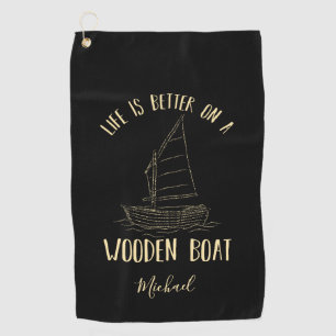 Serviette De Golf Bateau nautique Gold Famille Plage Vacances sur me