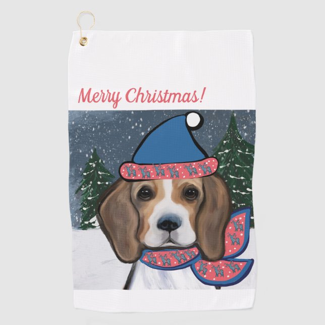 SERVIETTE DE GOLF BEAGLE (Devant)