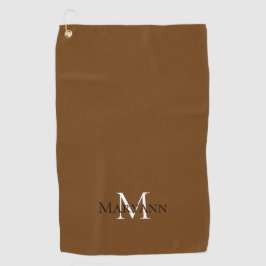 Serviette De Golf Beau Brown blanc et noir