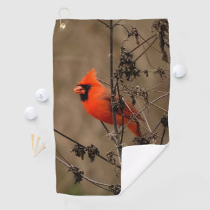Serviette De Golf Beau Cardinal du Nord Personnel