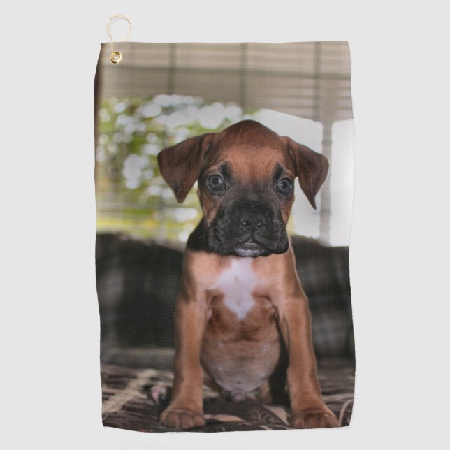Serviette De Golf Bébé boxeur (Devant)