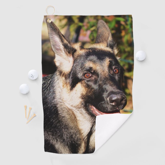 Serviette De Golf berger allemand par Shirley Taylor (En situation)