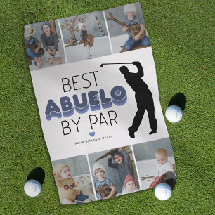 Serviette De Golf Best Abuelo By Par Photo Collage Golf Towel