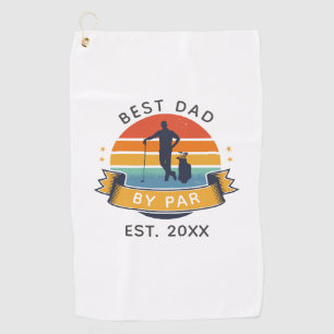 Serviette De Golf Best Dad By Par Par Golfing Fête des pères Famille