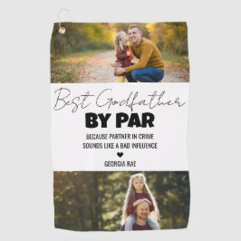 Serviette De Golf Best Godfather By Par Custom Photo Golf Towel