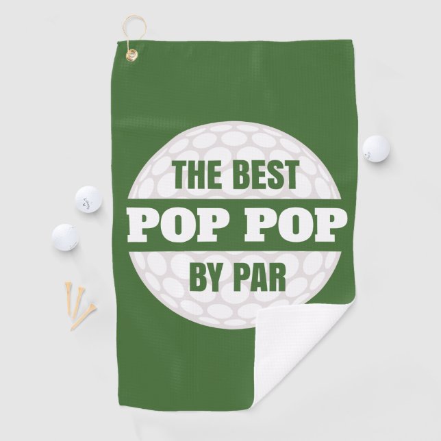 Serviette De Golf Best Pop Pop Pop par Par Golfers Funny Pun (En situation)