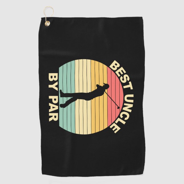 Serviette De Golf Best Uncle By Par Par - Golf (Devant)