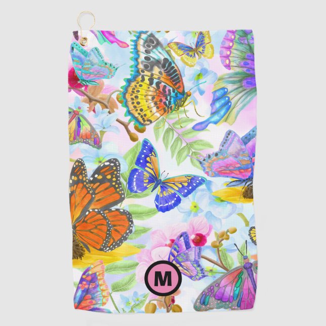 Serviette De Golf Beurre initial (Devant)