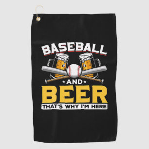 Serviette De Golf Bière Boveur Baseball Bière Humour Anniversaire