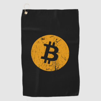 Serviette De Golf bitcoin monnaie numérique monnaie monnaie pièce bl