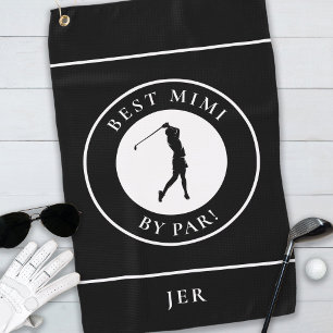 Serviette De Golf Black Best Grand Mimi Golfeur Monogram Sports Pro